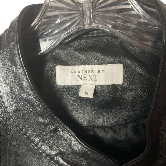 Next Leather Jacket Woman’s Size 14 - Picture 8 of 14